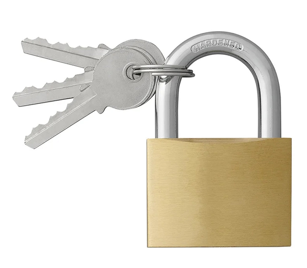 ProPlus 341315 Vorhängeschloss mit 3 x Schlüssel Breite 50mm Messing