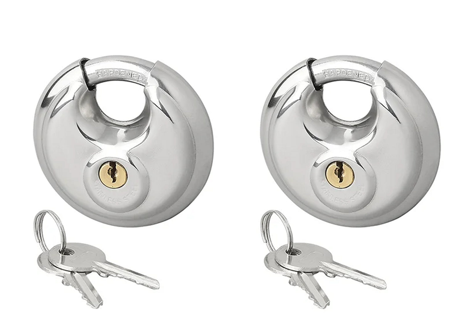 ProPlus 341319 Paar Rundschloß Vorhängeschloss gleichschließende Ausführung