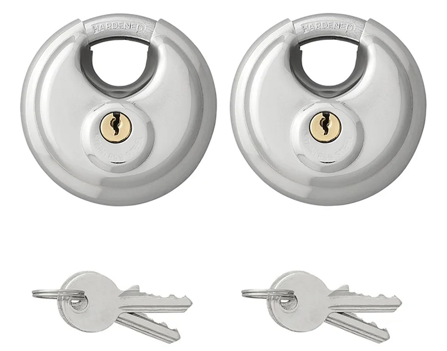 ProPlus 341319 Paar Rundschloß Vorhängeschloss gleichschließende Ausführung