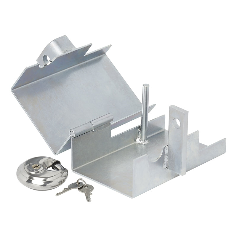 ProPlus 341324S Diebstahlsicherung klappbar mit Rundbügel Vorhangschloss