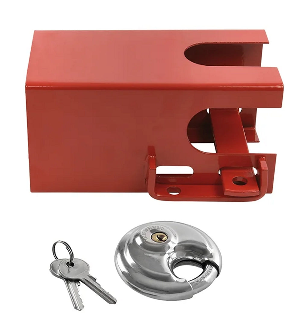 ProPlus 341325PMS Diebstahlsicherung Kastenschloss mit Rundbügel Vorhängeschloss für Anhänger