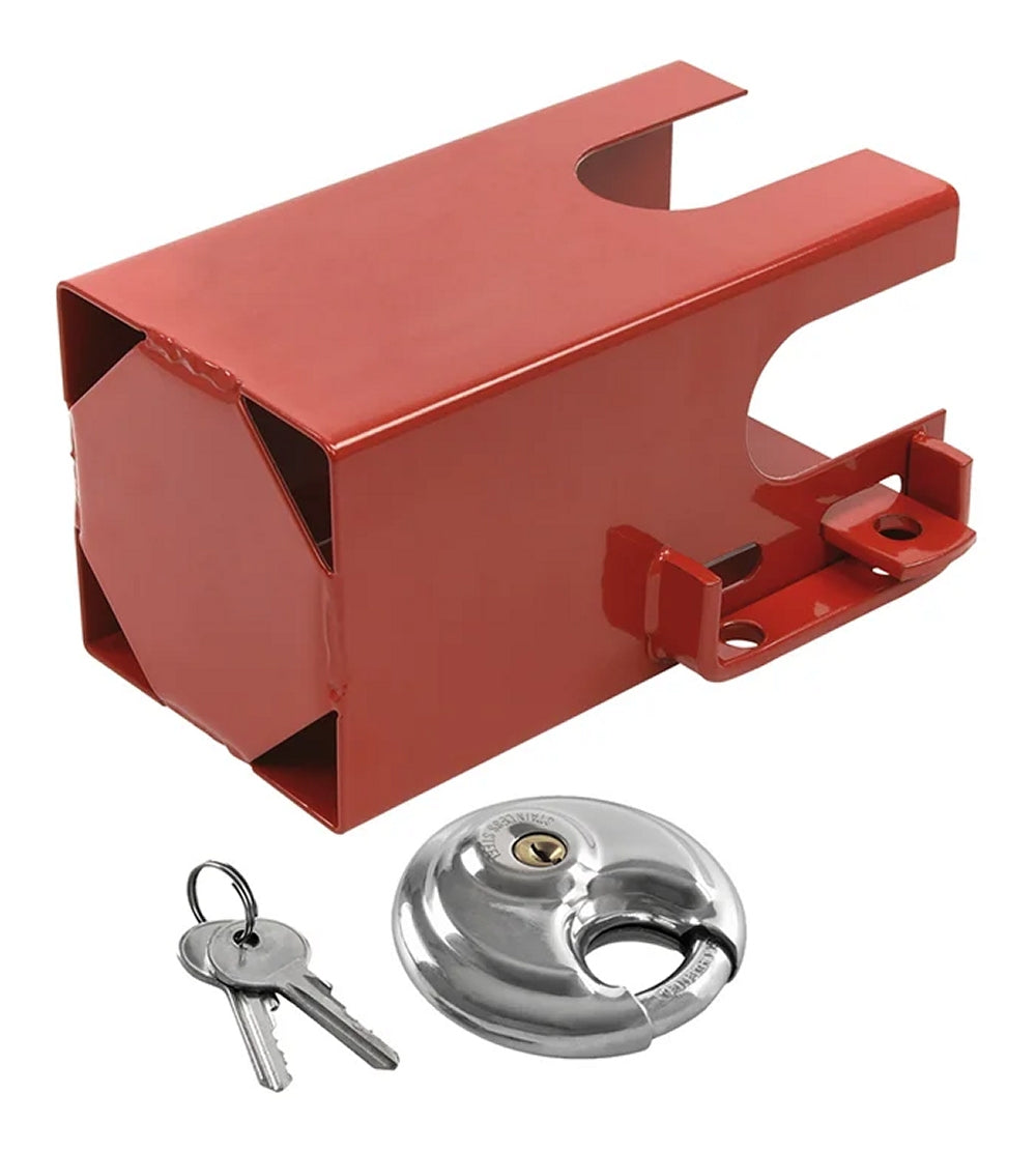 ProPlus 341325PMS Diebstahlsicherung Kastenschloss mit Rundbügel Vorhängeschloss für Anhänger