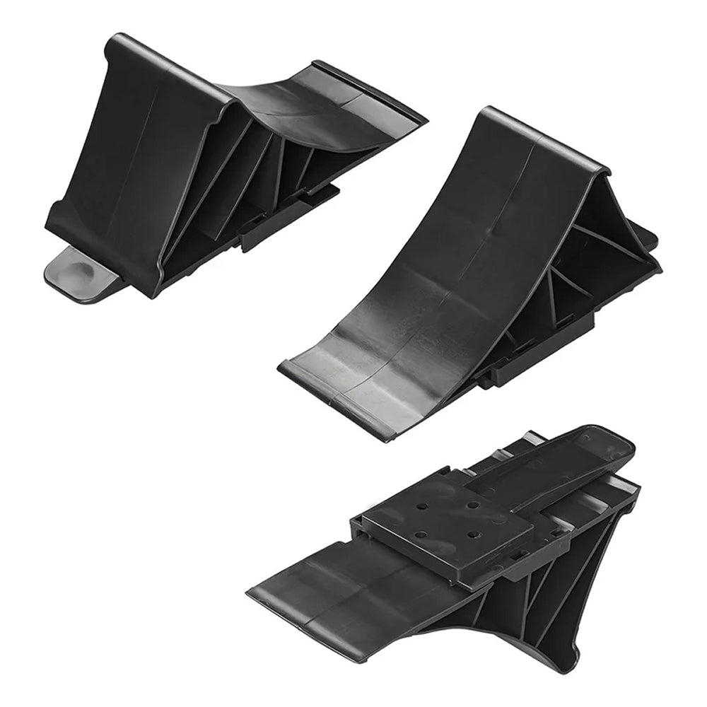 ProPlus 341346BK Unterlegkeil Kunststoff Schwarz mit Halter flach