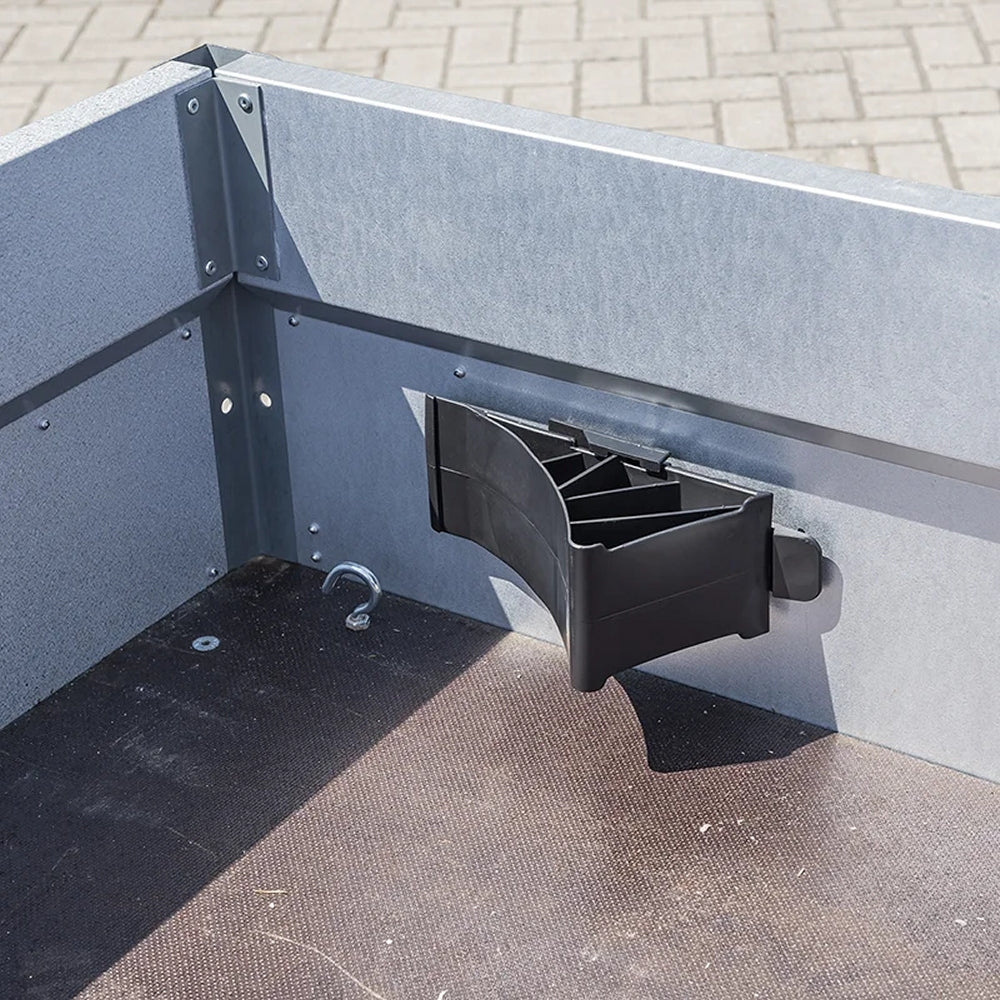 ProPlus 341346BK Unterlegkeil Kunststoff Schwarz mit Halter flach