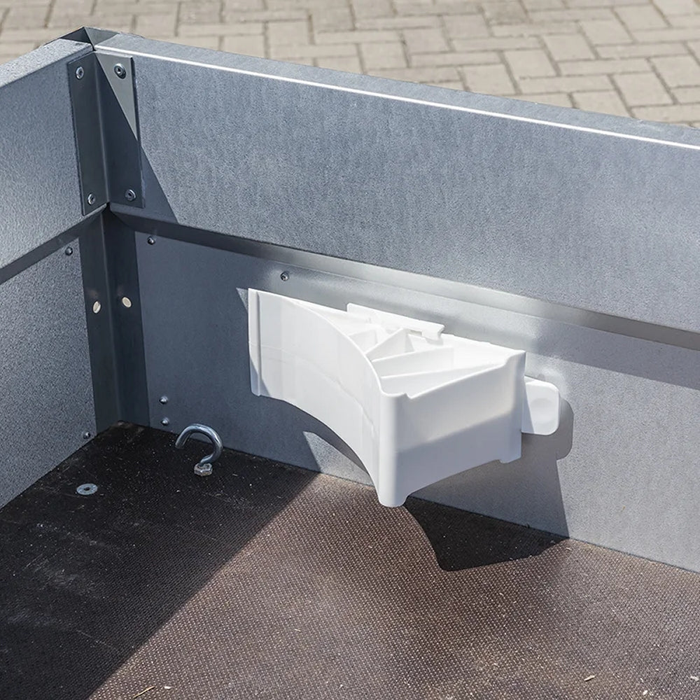 ProPlus 341346WH Unterlegkeil Kunststoff Weiß mit Halter flach