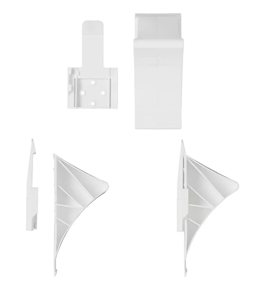 ProPlus 341346WH Unterlegkeil Kunststoff Weiß mit Halter flach