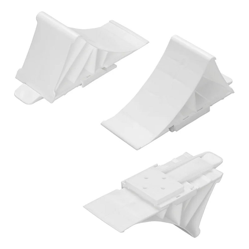 ProPlus 341346WH Unterlegkeil Kunststoff Weiß mit Halter flach