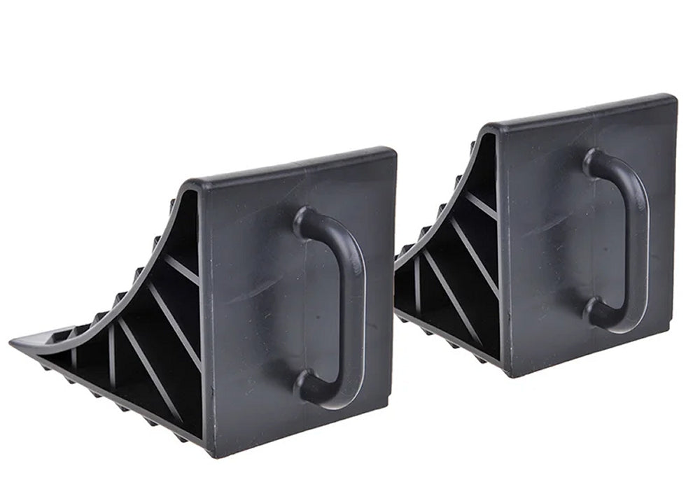 ProPlus 341347 Paar Unterlegkeile mit Griff Bremskeile Wohnwagen Anhänger