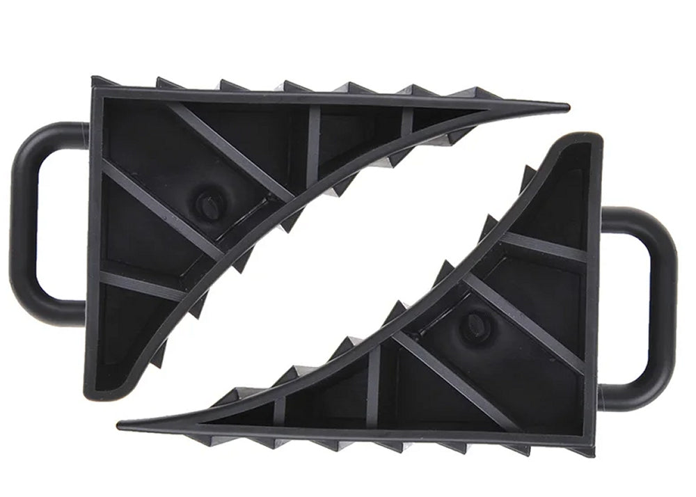 ProPlus 341347 Paar Unterlegkeile mit Griff Bremskeile Wohnwagen Anhänger