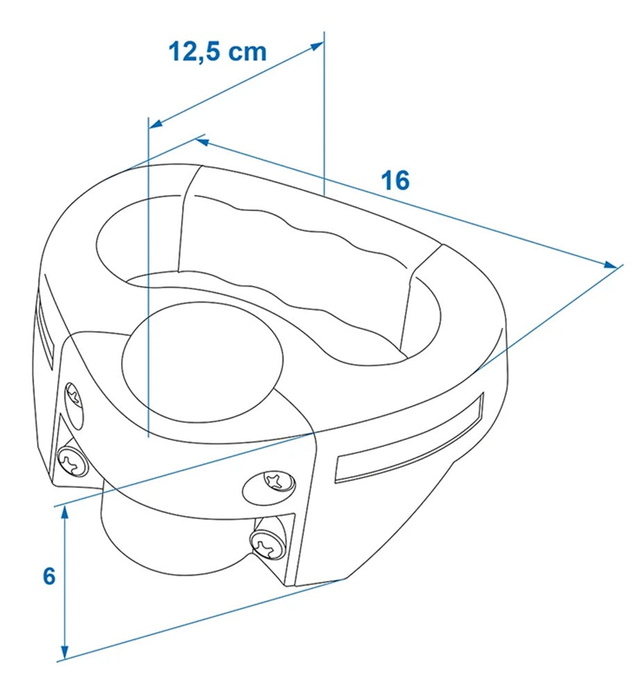 ProPlus 341501HG Rangiergriff für Stützrad mit Ø48mm Rohr Rangierhilfe