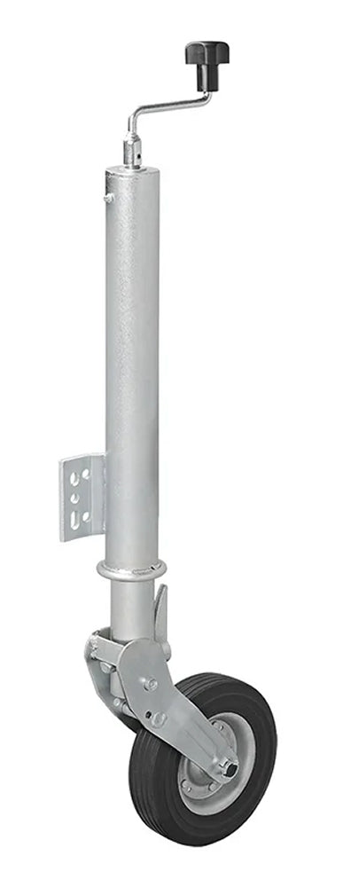 ProPlus 341505 Stützrad 60mm Stahlfelge mit Vollgummireifen 200x60mm klappbar