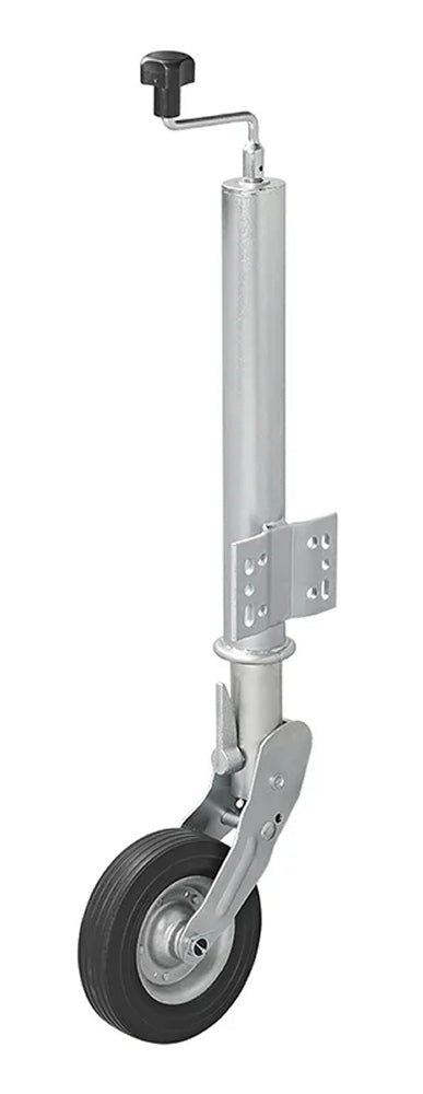 ProPlus 341505 Stützrad 60mm Stahlfelge mit Vollgummireifen 200x60mm klappbar