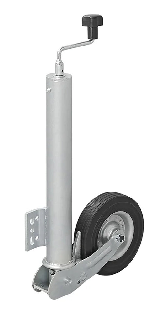 ProPlus 341505 Stützrad 60mm Stahlfelge mit Vollgummireifen 200x60mm klappbar