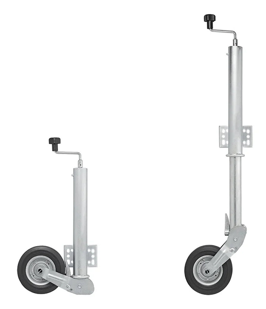 ProPlus 341505 Stützrad 60mm Stahlfelge mit Vollgummireifen 200x60mm klappbar