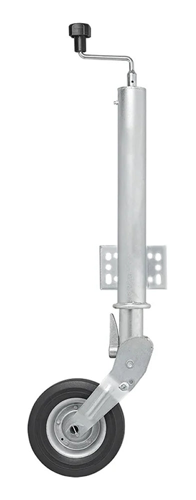 ProPlus 341505 Stützrad 60mm Stahlfelge mit Vollgummireifen 200x60mm klappbar