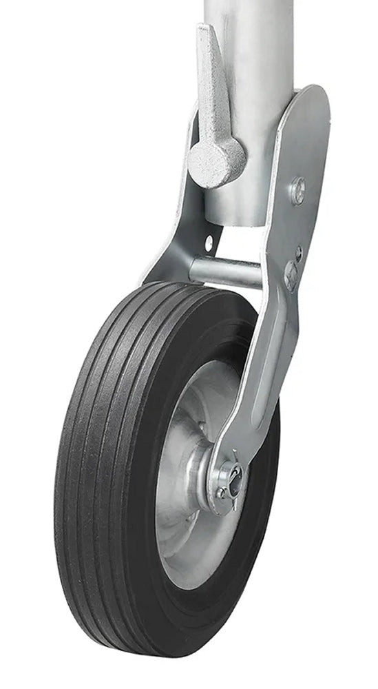 ProPlus 341505 Stützrad 60mm Stahlfelge mit Vollgummireifen 200x60mm klappbar