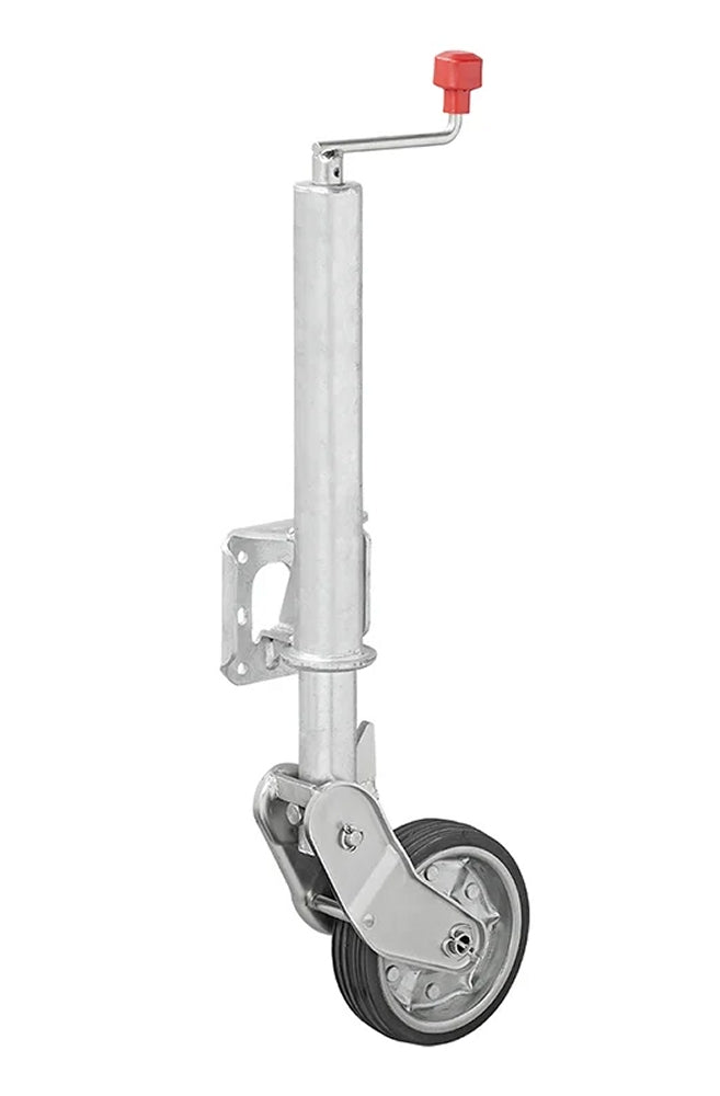 ProPlus 341505V04 Stützrad 60mm Stahlfelge mit Vollgummireifen 200x50mm klappbar 500kg