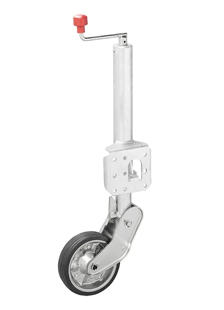 ProPlus 341505V04 Stützrad 60mm Stahlfelge mit Vollgummireifen 200x50mm klappbar 500kg