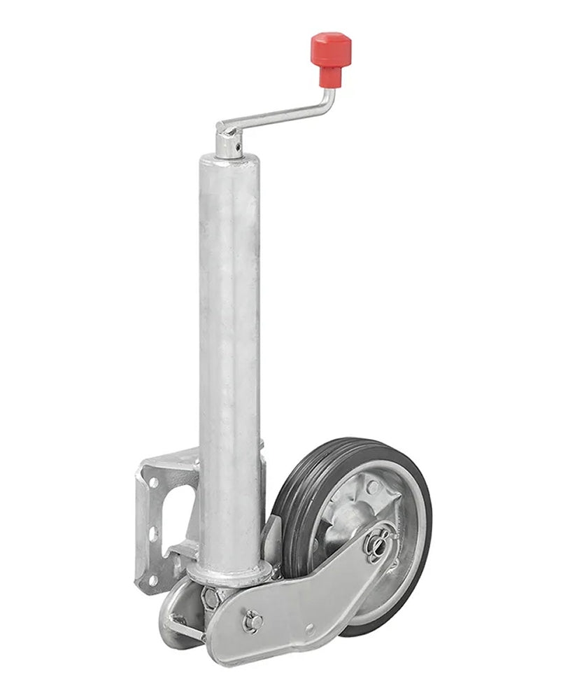 ProPlus 341505V04 Stützrad 60mm Stahlfelge mit Vollgummireifen 200x50mm klappbar 500kg