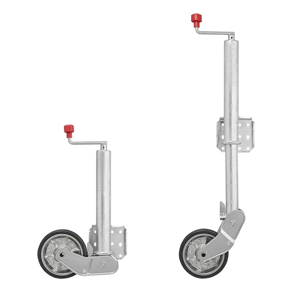 ProPlus 341505V04 Stützrad 60mm Stahlfelge mit Vollgummireifen 200x50mm klappbar 500kg