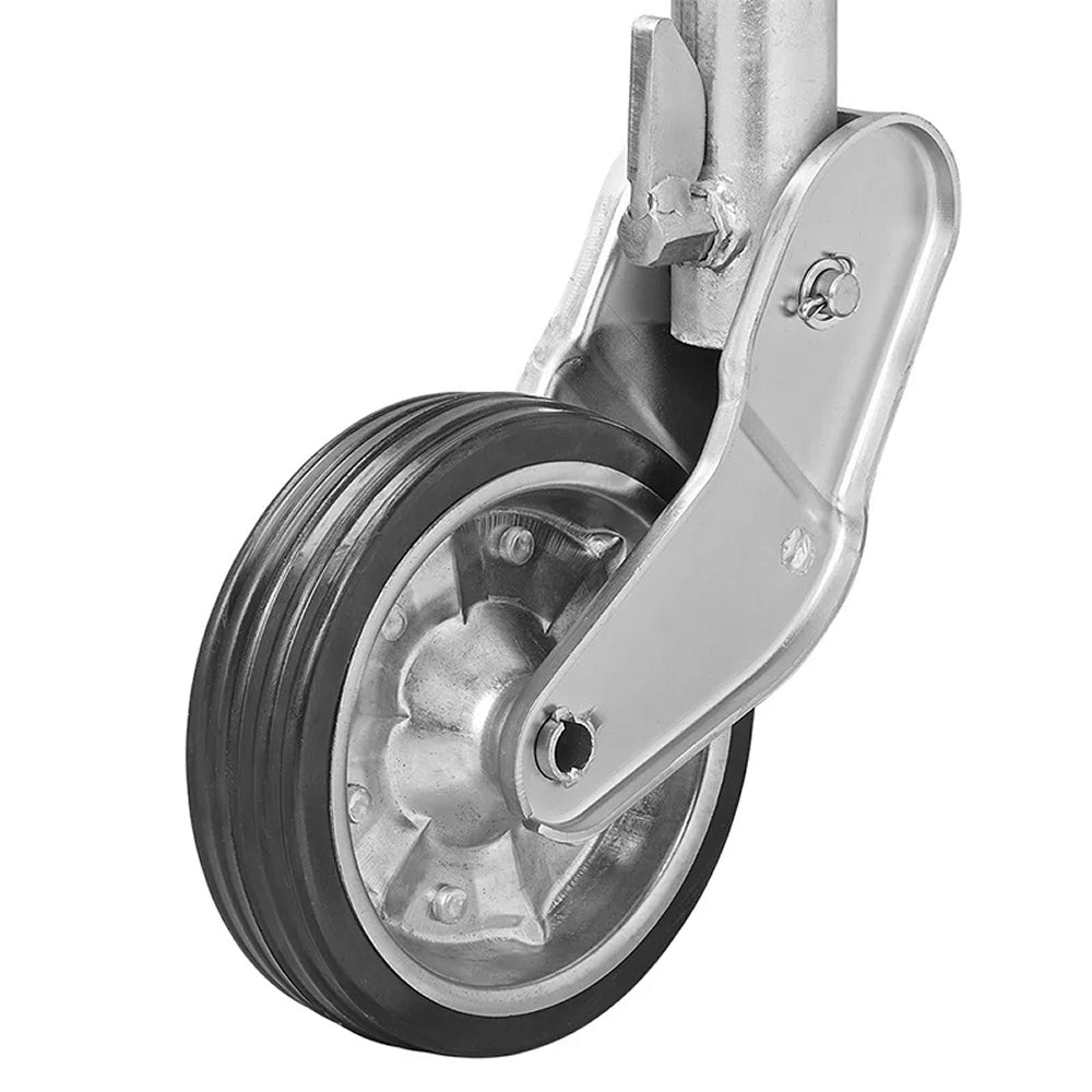 ProPlus 341505V04 Stützrad 60mm Stahlfelge mit Vollgummireifen 200x50mm klappbar 500kg