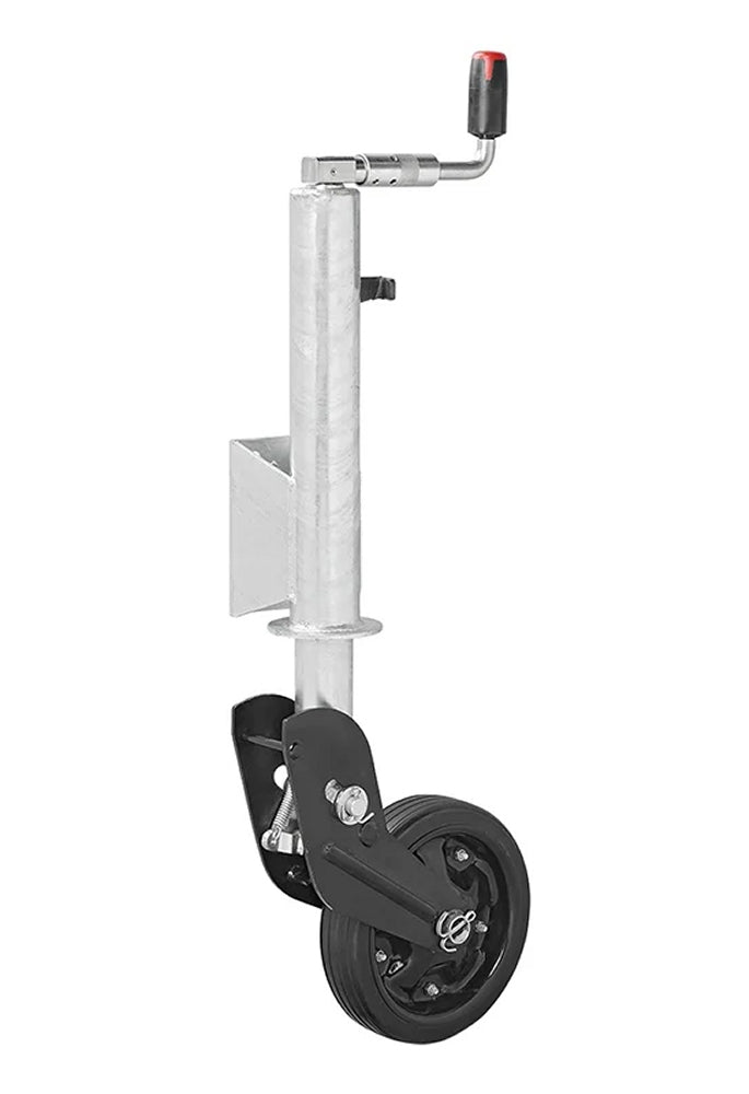 ProPlus 341505V05 Stützrad 73mm Stahlfelge mit Vollgummireifen 260x65mm klappbar 800kg