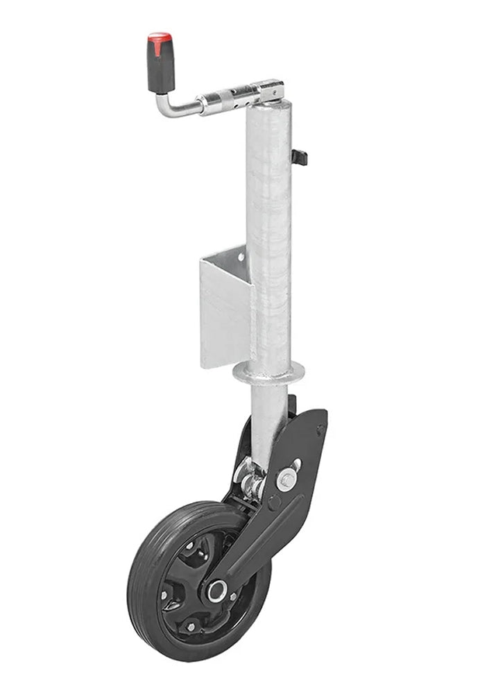 ProPlus 341505V05 Stützrad 73mm Stahlfelge mit Vollgummireifen 260x65mm klappbar 800kg