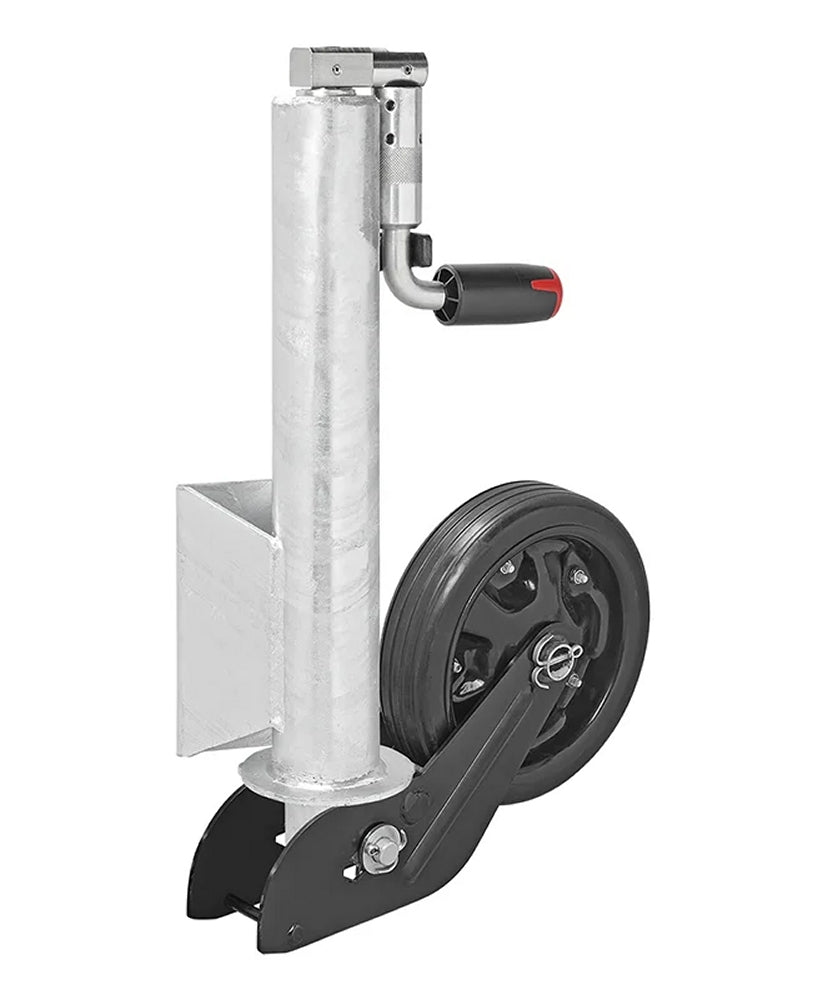 ProPlus 341505V05 Stützrad 73mm Stahlfelge mit Vollgummireifen 260x65mm klappbar 800kg