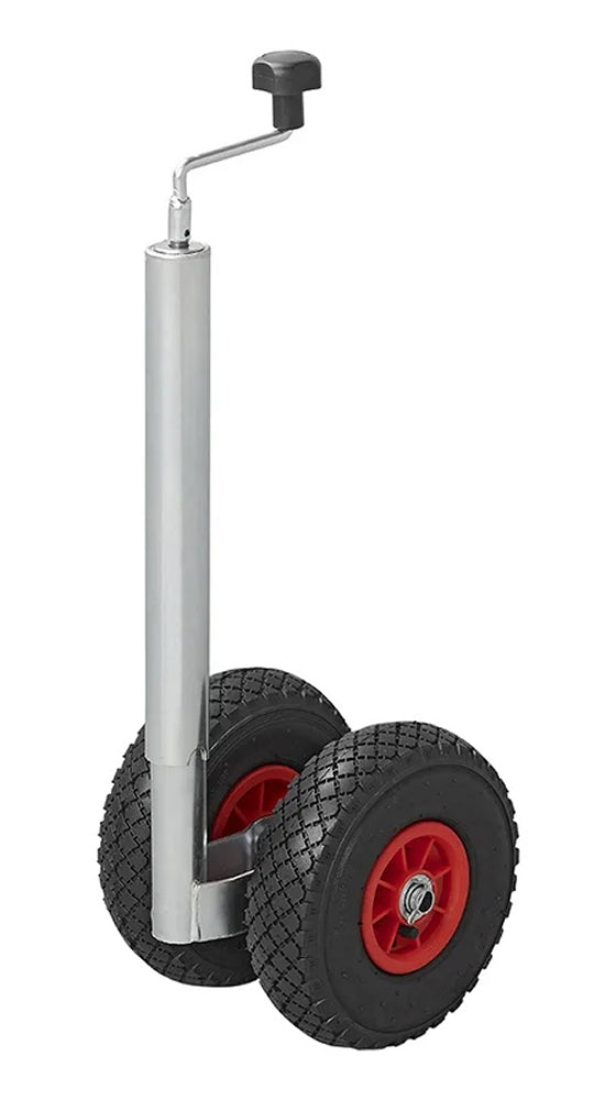 ProPlus 341508 Doppelstützrad 48mm 2x Kunststofffelge mit Luftreifen 260x85mm