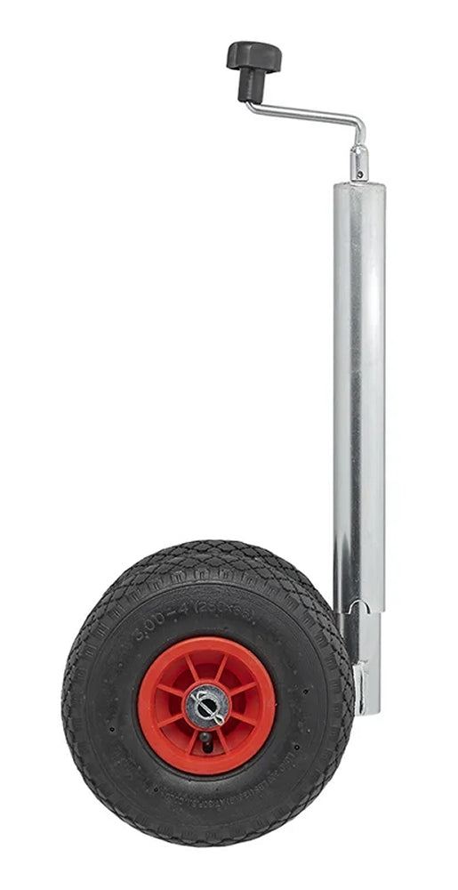 ProPlus 341508 Doppelstützrad 48mm 2x Kunststofffelge mit Luftreifen 260x85mm