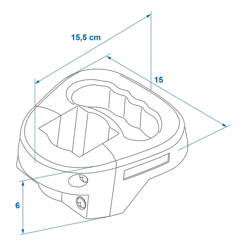 ProPlus 341512HG Rangiergriff für Stützrad mit Ø60mm Rohr Rangierhilfe