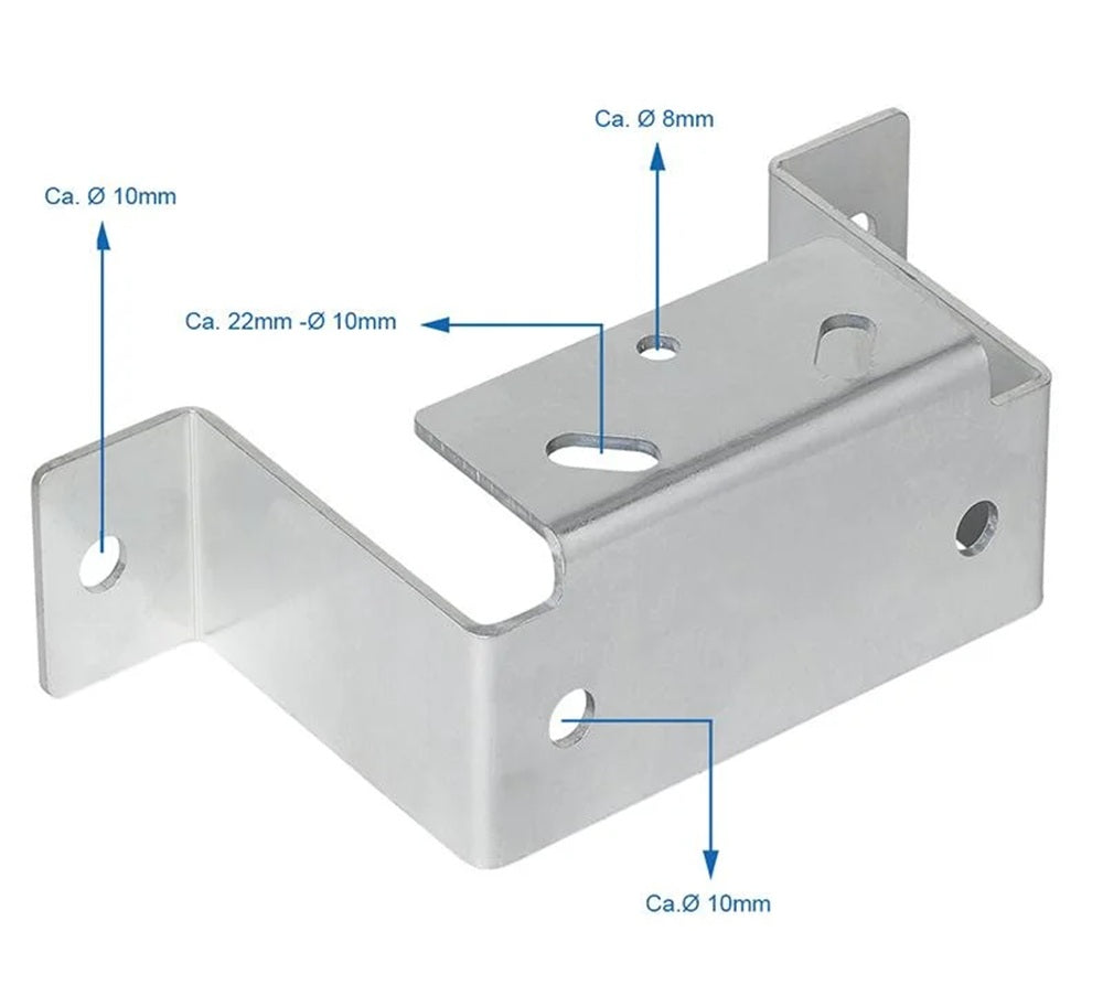 ProPlus 341518 Befestigungsprofil für Abstellstütze Fixierung Klemmhalter