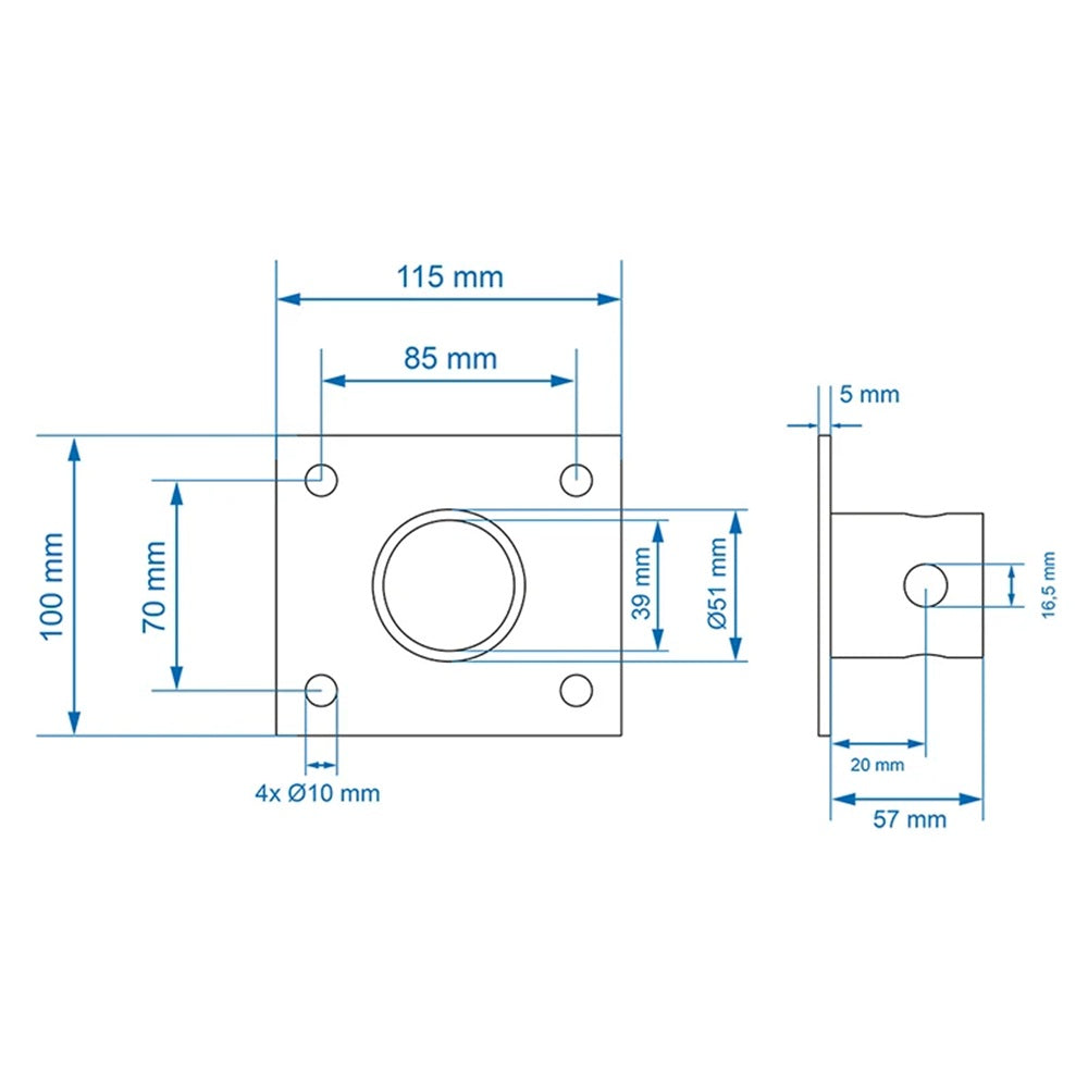 ProPlus 341520AC02 Halterung für Abstellstütze 341520V02/341520V03