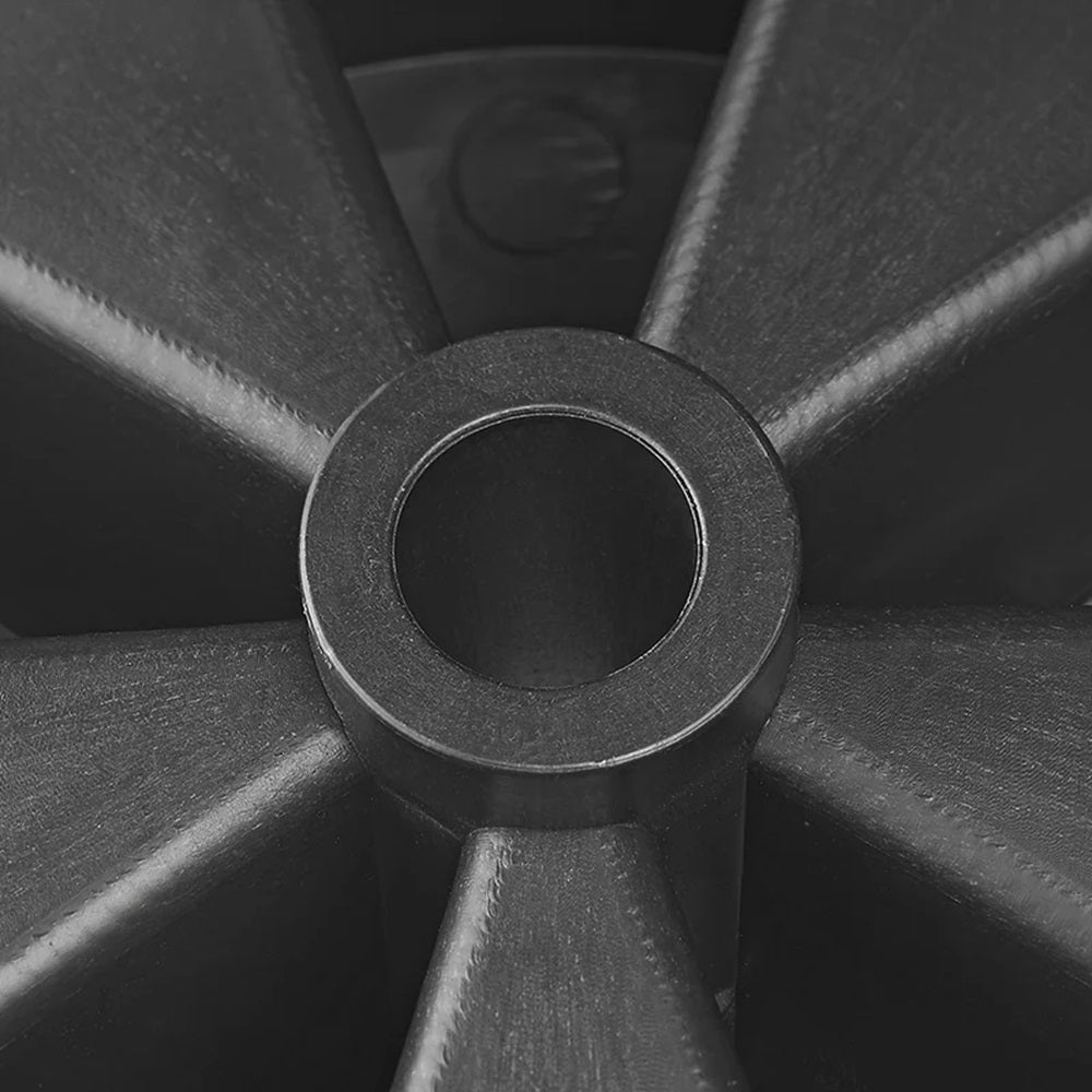 ProPlus 341549 Ersatzrad für Stützrad Kunststofffelge mit Vollgummireifen 220x70mm