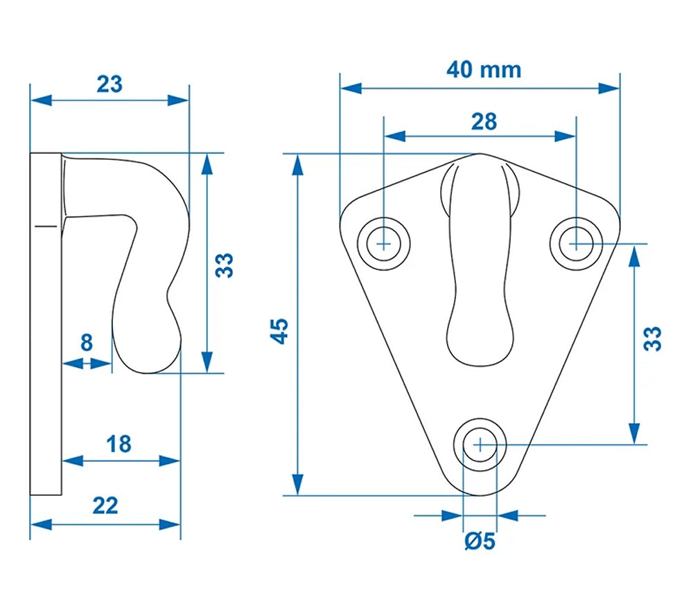 ProPlus 342151 20 x Dreiloch Planenhaken Planenbefestigung Anhängernetz Haken feuerverzinkt