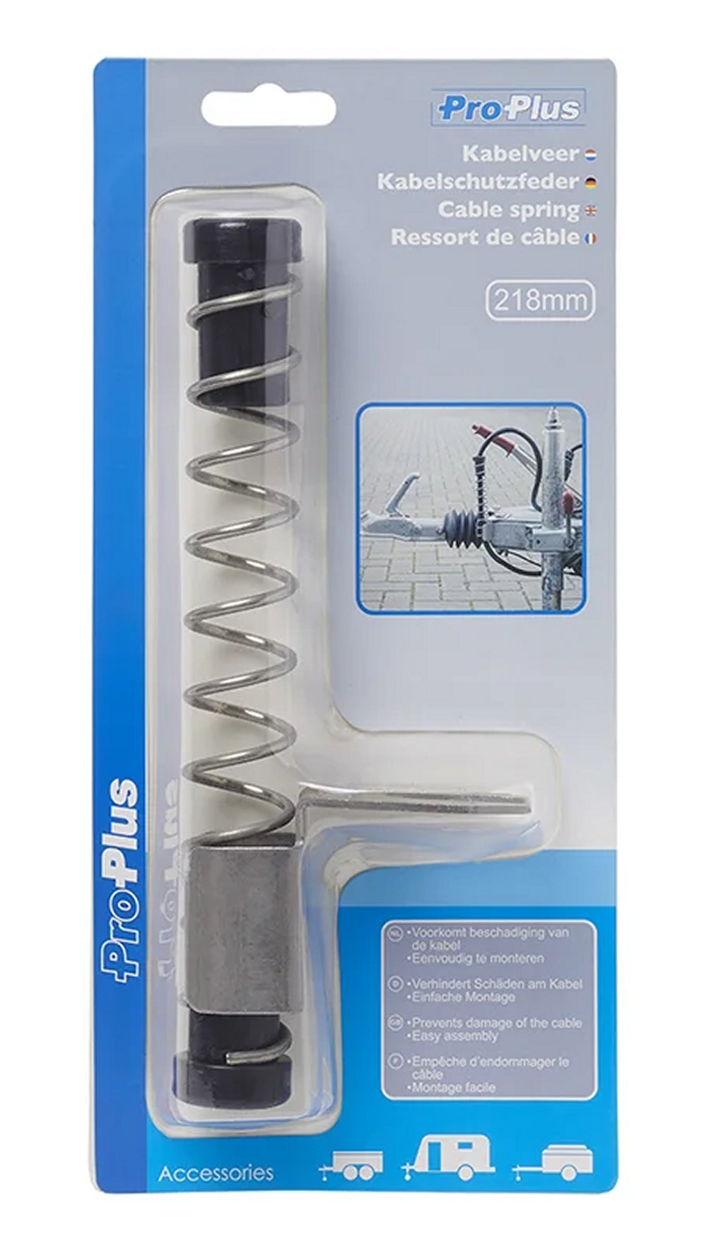 ProPlus 343014 Kabelfeder Kabelschutzfeder Anhänger Wohnwagen