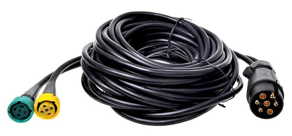 ProPlus 343089 Kabelsatz 7 Meter mit Stecker 7 polig 2 Steckverbinder 5 polig