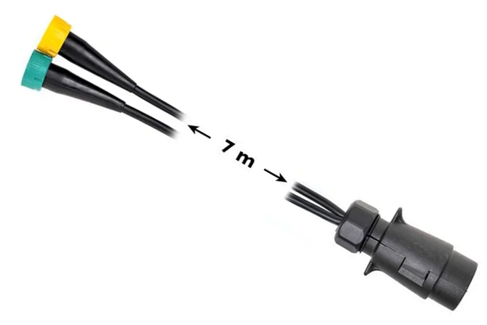 ProPlus 343089 Kabelsatz 7 Meter mit Stecker 7 polig 2 Steckverbinder 5 polig
