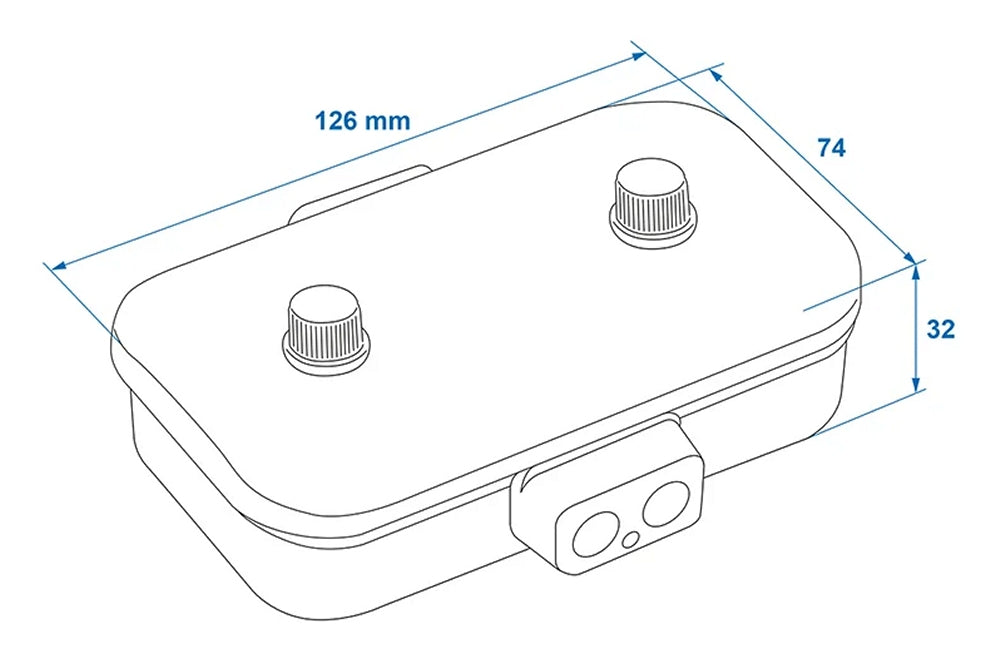 ProPlus 343097V01 Verteilerdose Kunststoff 8x4 polig