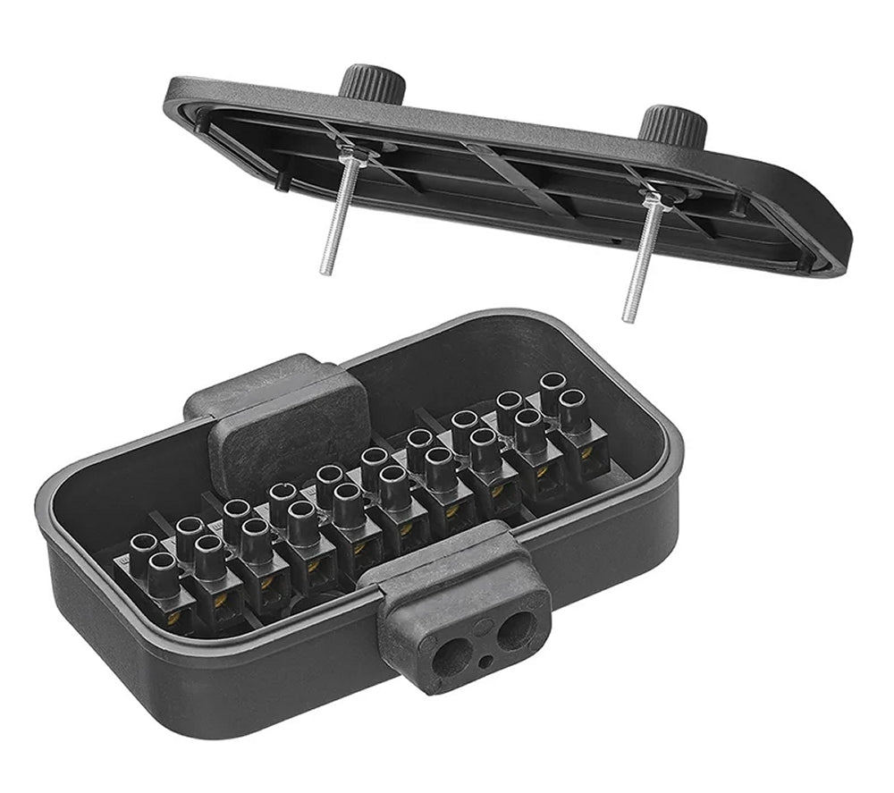 ProPlus 343099 Verteilerdose mit Lüsterklemmen Kunststoff 10 polig