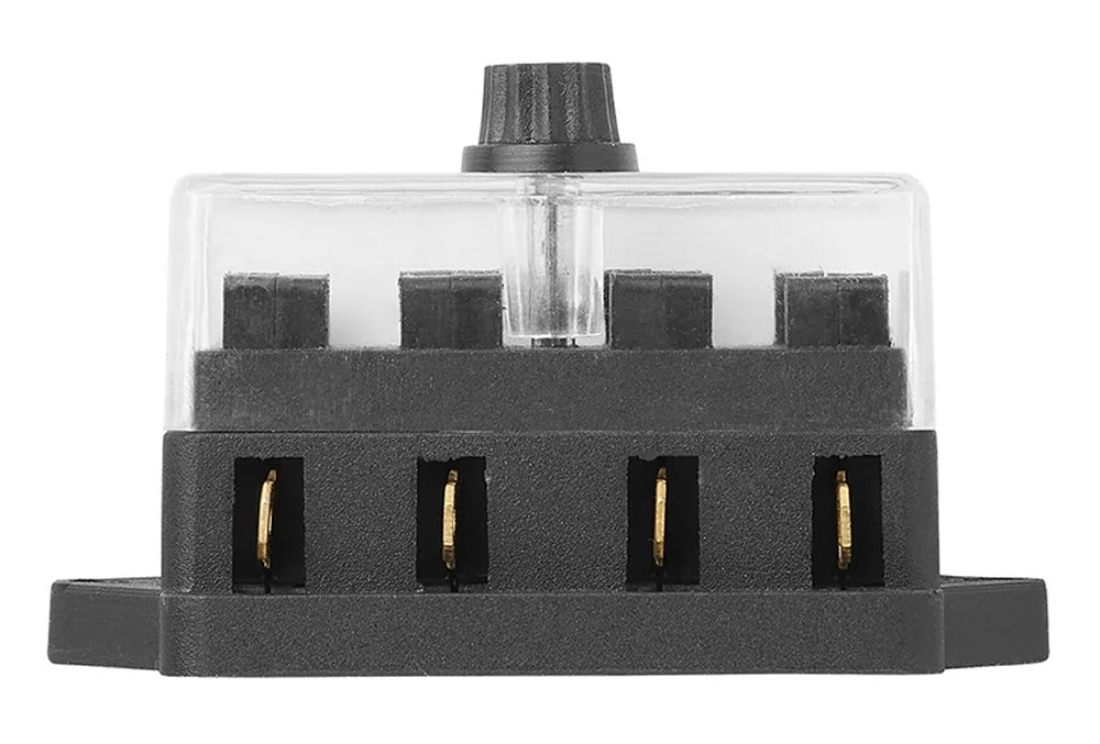 ProPlus 343104 Verteilerdose Verteilerblock 4 fach mit Halter für 4 Flachsicherungen