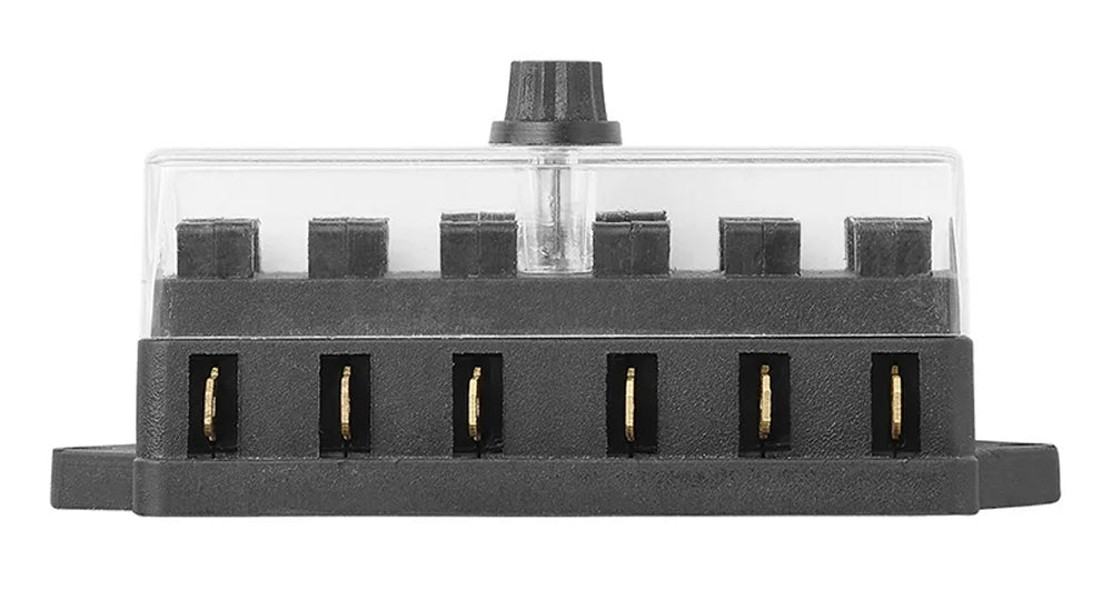 ProPlus 343106 Verteilerdose Verteilerblock 6 fach mit Halter für 4 Flachsicherungen