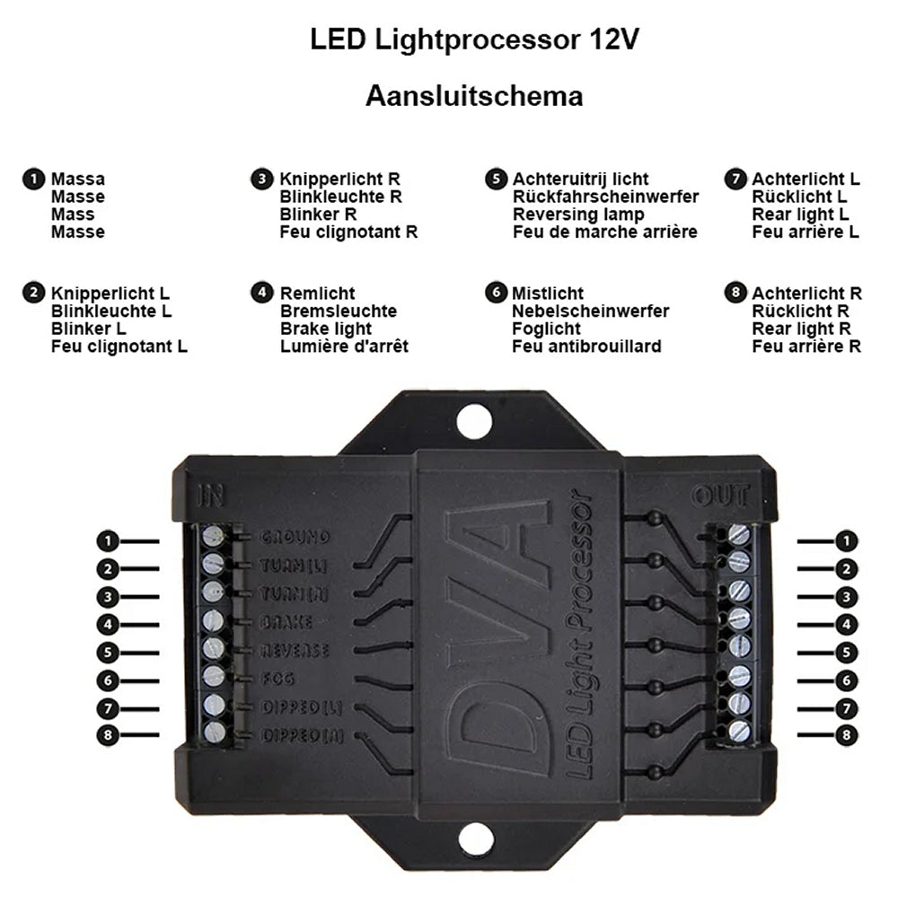 ProPlus 343128 LED Lichtprozessor 12V für Anhänger