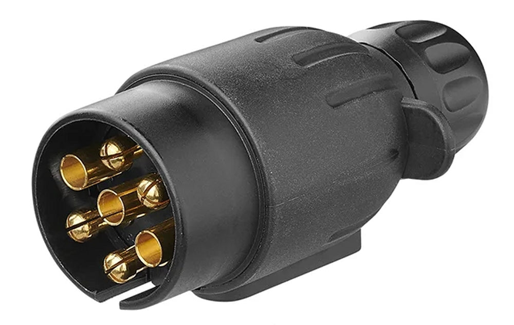ProPlus 343500V01 Stecker 7 polig PVC mit Magnet Anhängerstecker