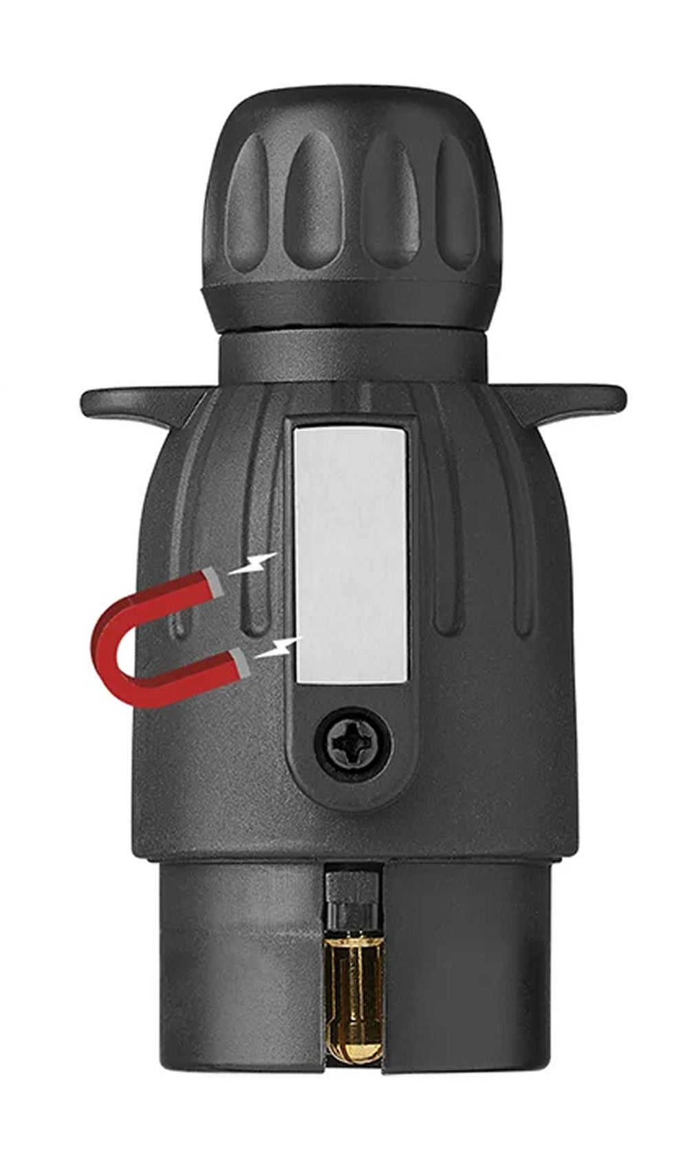 ProPlus 343500V01 Stecker 7 polig PVC mit Magnet Anhängerstecker