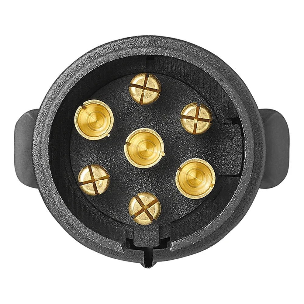 ProPlus 343503 Stecker 7 polig PVC mit Flachsteckeranschluss Anhängerstecker