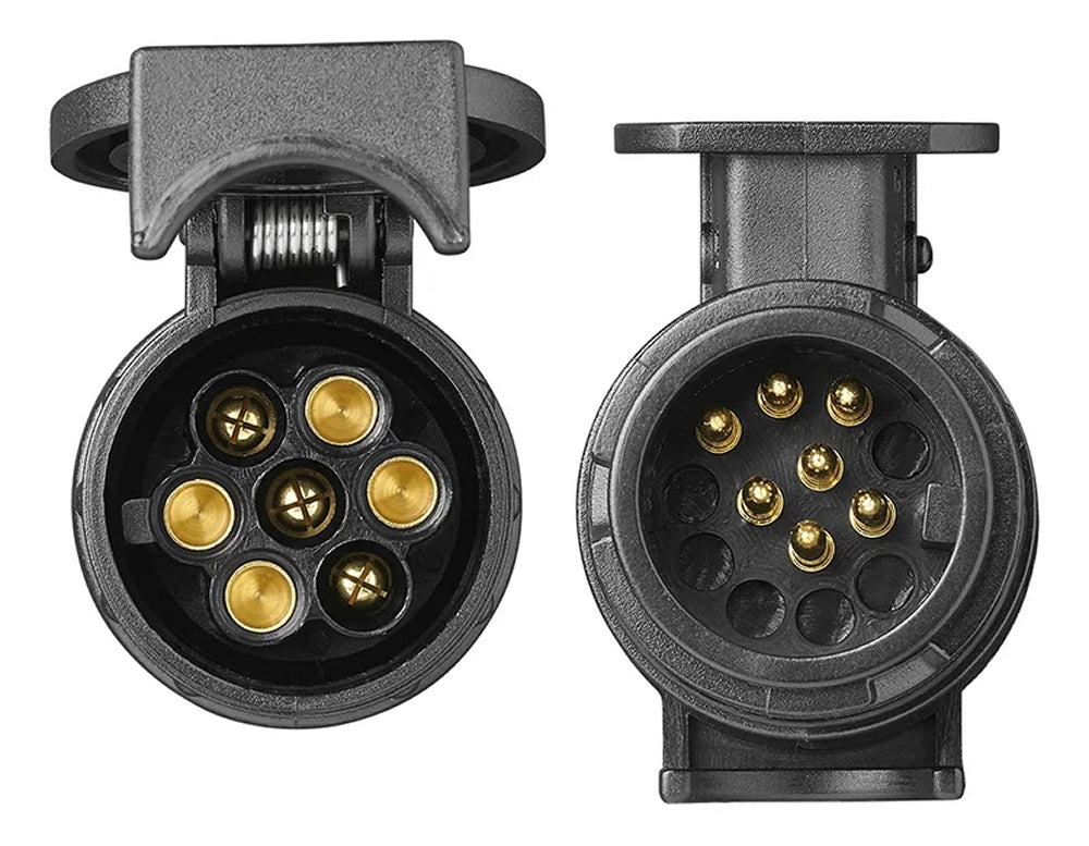 ProPlus 343516 Anhängeradapter Kurzadapter Mini kurz Adapter von PKW 13 polig auf Hänger 7 polig