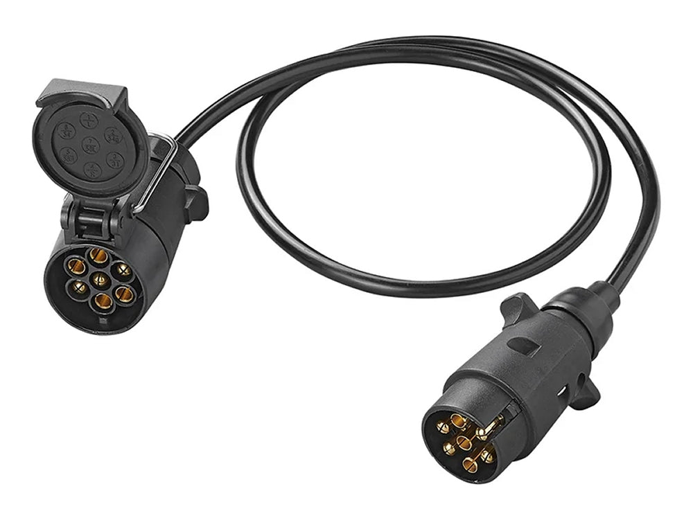 ProPlus 343525V01 Verlängerungskabel Anhänger 1 Meter Stecker & Steckdose 7 polig