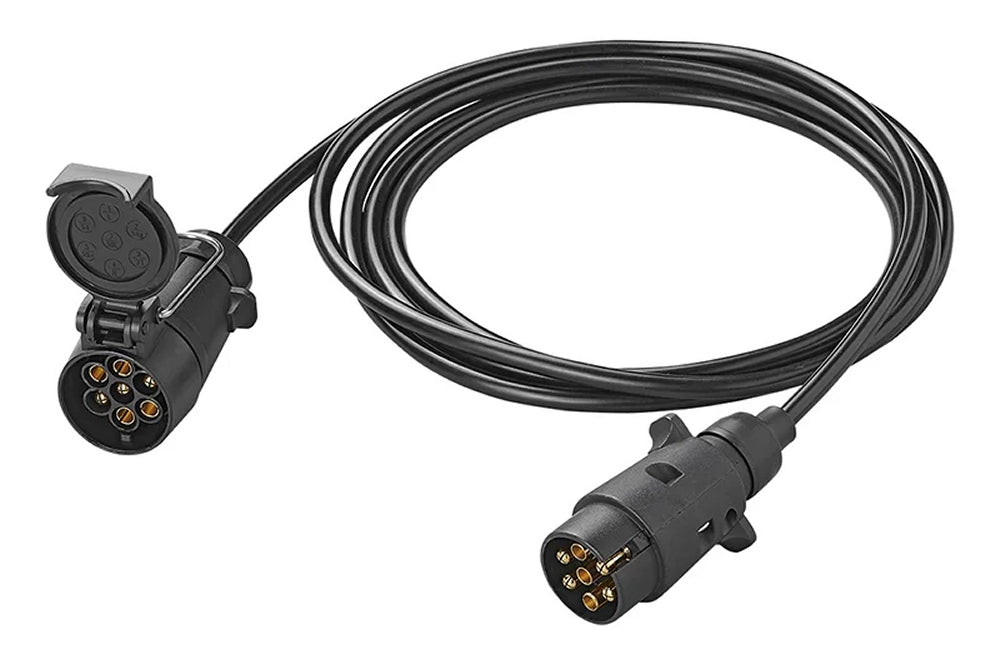 ProPlus 343525V02 Verlängerungskabel Anhänger 3 Meter Stecker & Steckdose 7 polig
