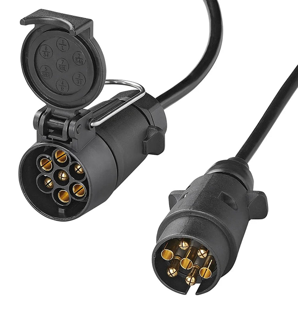 ProPlus 343525V02 Verlängerungskabel Anhänger 3 Meter Stecker & Steckdose 7 polig